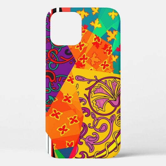 Festive patchwork in indian , turks , italiaans ,  Case-Mate iPhone case (Achterkant)