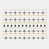 Festive-patroon met gevlekte kerstvlek inpakpapier vel (Voorkant 3)