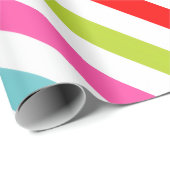 Festive Pattern – Retro Holiday Stripes Cadeaupapier (Rol Hoek)