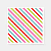 Festive Pattern – Retro Holiday Stripes Servet (Voorkant)