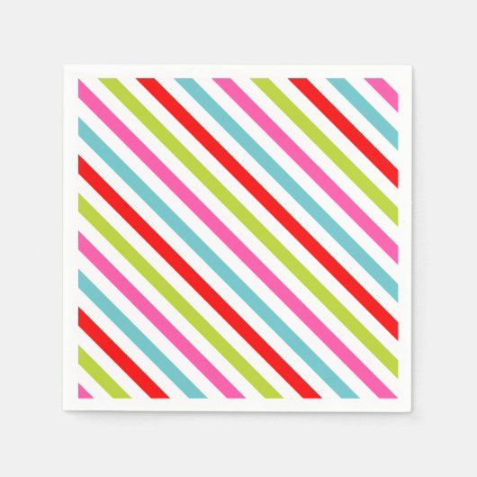 Festive Pattern – Retro Holiday Stripes Servet (Voorkant)