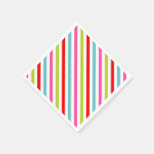 Festive Pattern – Retro Holiday Stripes Servet (Hoek)