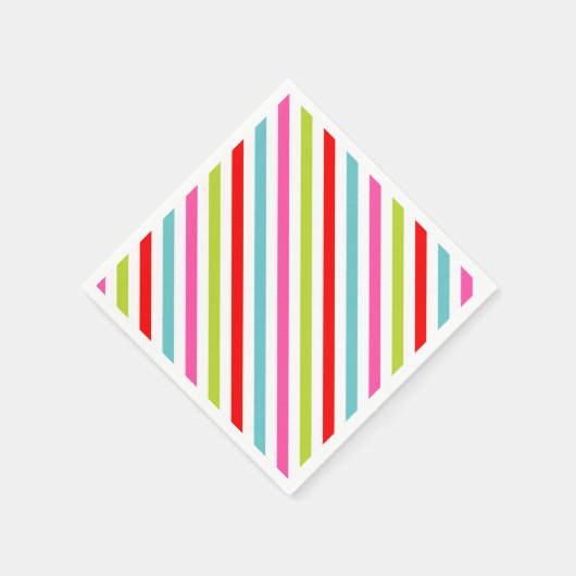Festive Pattern – Retro Holiday Stripes Servet (Hoek)