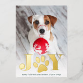 Festive Paws | Foto Pet Folie Feestdagenkaart (Voorkant)
