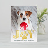 Festive Paws | Foto Pet Folie Feestdagenkaart (Staand Voorkant)