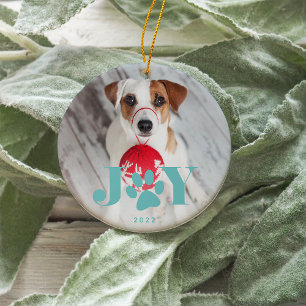 Festive Paws Foto Pet Keramisch Ornament