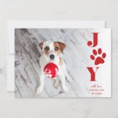 Festive Paws | Kerstkaart met huisdier foto (Voorkant)