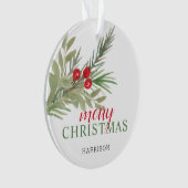 Festive Peace on Earth 3 Foto Collage Ornament (voorkant)