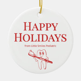 Festive Pediatric Clinic Logo Ornament