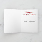 Festive Penguin-kerstKaart Feestdagen Kaart (Binnen)