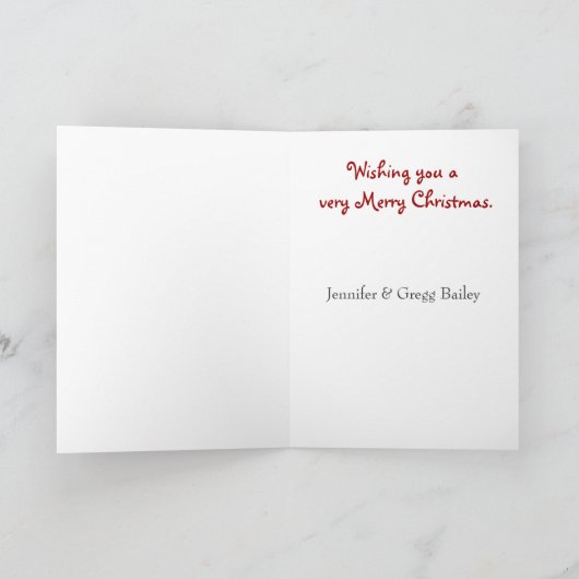 Festive Penguin-kerstKaart Feestdagen Kaart (Binnen)