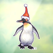 Festive Penguin-kerstvensterkoeling Raamsticker (Vel 3)
