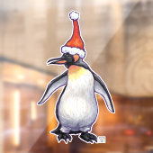 Festive Penguin-kerstvensterkoeling Raamsticker (Vel 2)