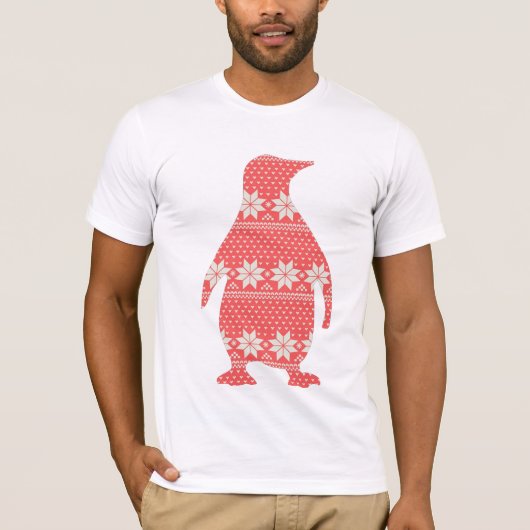 Festive Penguin T-shirt (Voorkant)