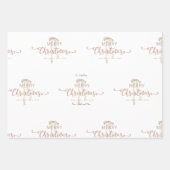 Festive Personalized Hot Cocoa Christmas  Inpakpapier Vel (Voorkant 3)
