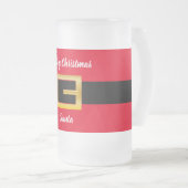 Festive Personalized Santa Design Matglas Bierpul (Voorkant rechts)