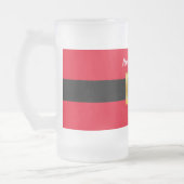 Festive Personalized Santa Design Matglas Bierpul (Links)