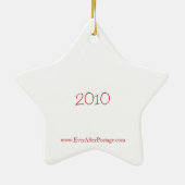 Festive Personlized Monogram Ornament (Achterkant)