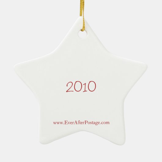 Festive Personlized Monogram Ornament (Achterkant)