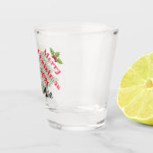 Festive Persoonlijke naam kerstgeblazen glas (Rechts)