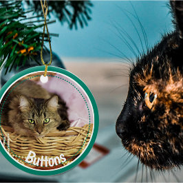 Festive Pet Photo 2021-keramische keramiek-oranje Keramisch Ornament