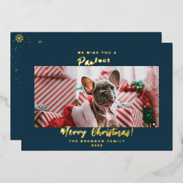 Festive Pet Photo Merry Kerstmis Folie Holiday Car Folie Feestdagenkaart