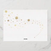 Festive Pet Photo Merry Kerstry Folie Feestdagenkaart (Achterkant)