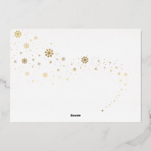 Festive Pet Photo Merry Kerstry Folie Feestdagenkaart (Achterkant)