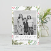 Festive Photo Holiday Cards, Photo Kerstkaarten Aankondiging (Staand voorkant)