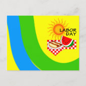 Festive Picnic Invitation PC op de werkdag van het Uitnodiging Briefkaart (Voorkant)