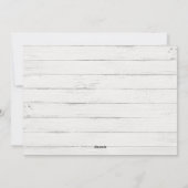 Festive Pine & Rustic White Wooden Shiplap Photo Feestdagenkaart (Achterkant)