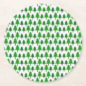 Festive Pine Trees Pattern Onderzetter (Voorkant)