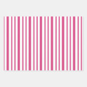 Festive Pink and White Christmas Tree Pattern Inpakpapier Vel (Voorkant 3)