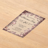 Festive Pink Celebration Baubles Christmas Party  Acryl Uitnodigingen (Laagn)