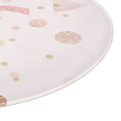 Festive Pink & Gold Pattern Snijplank (Hoek)