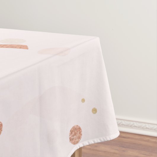 Festive Pink & Gold Pattern Tafelkleed (Voorbeeld)