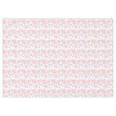 Festive Pink Grey sneeuwvlok betegeld patroon Tafelkleed (Voorkant (Horizontaal))