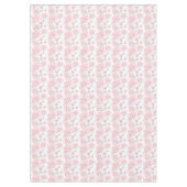 Festive Pink Grey sneeuwvlok betegeld patroon Tafelkleed (Voorkant)