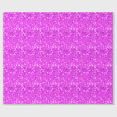Festive Pink Kerstfeestdag Sparkle Glitter Cadeaupapier (Vlak)