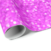 Festive Pink Kerstfeestdag Sparkle Glitter Cadeaupapier (Rol Hoek)