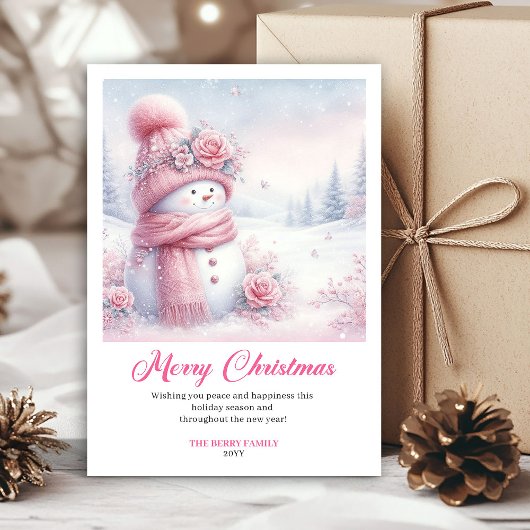 Festive Pinkmas Download Winter Scene Christmas  Feestdagenkaart