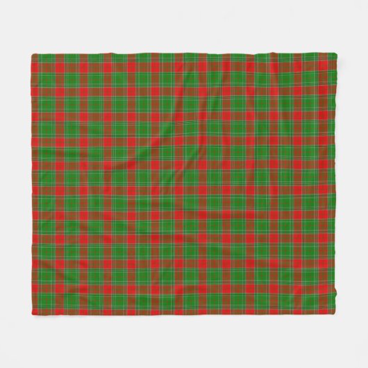 Festive plaid kerstdeken fleece deken (Voorkant (Horizontaal))