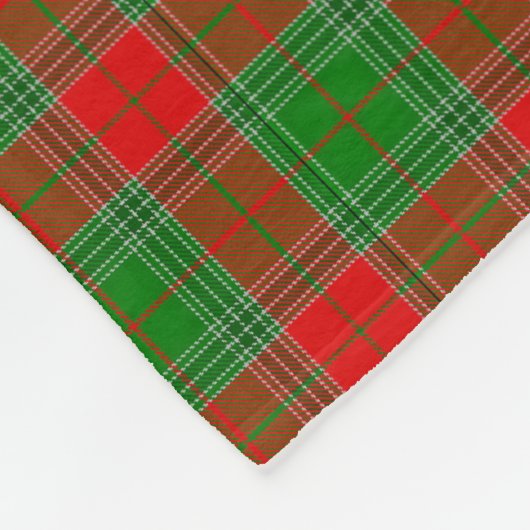 Festive plaid kerstdeken fleece deken (Hoek)