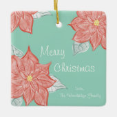 Festive Poinsettia Ornament (Voorkant)