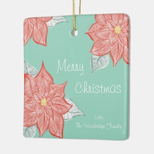 Festive Poinsettia Ornament (Links)
