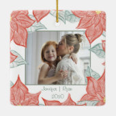 Festive Poinsettia Ornament (Achterkant)