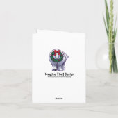 Festive Polar Beer Kerstmis Feestdagen Kaart (Achterkant)