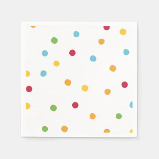 Festive Polka Dot Birthday Party Napkins Servet