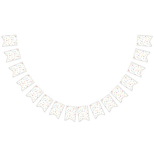 Festive Polka Dot Birthday Party Vlaggetjes (Alle)