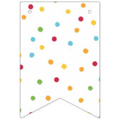 Festive Polka Dot Birthday Party Vlaggetjes (Derde vlag)